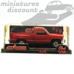 MINIATURE CHEVROLET SILVERADO 4X4 ANCIENNE MAJORETTE SÉRIE CLUB D'ORIGINE (ROUGE) - MAJORETTE - 1/24ème sous blister