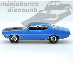 Miniature Ford Torino Cobra 1970 bleue American Muscle ERTL 1/43 avec boîte