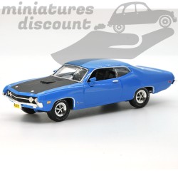 MINIATURE FORD TORINO COBRA 1970 BLEUE AMERICAN MUSCLE ERTL AVEC BOÎTE (BLEU) - ERTL - 1/43ème en boite