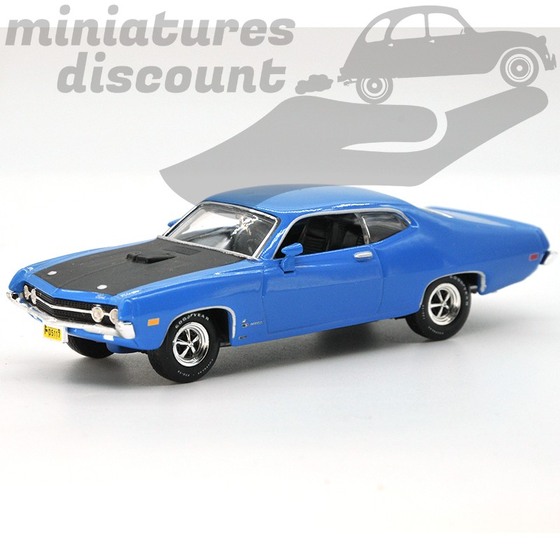Miniature Ford Torino Cobra 1970 bleue American Muscle ERTL 1/43 avec boîte