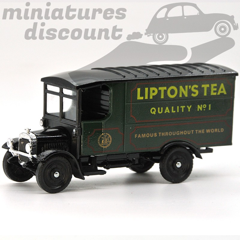 MINIATURE FOURGON THORNYCROFT VAN 1926 LIPTON'S TEA CORGI CLASSICS AVEC BOÎTE (VERT FONCÉ) - CORGI - 1/43ème en boite