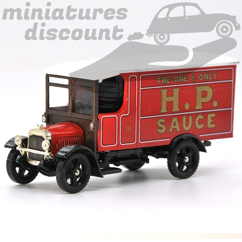 MINIATURE FOURGON THORNYCROFT 1929 H.P. SAUCE CORGI CLASSICS AVEC BOÎTE (ROUGE) - CORGI - 1/43ème en boite