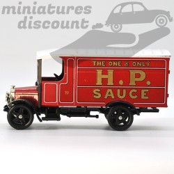 MINIATURE FOURGON THORNYCROFT 1929 H.P. SAUCE CORGI CLASSICS AVEC BOÎTE (ROUGE) - CORGI - 1/43ème en boite
