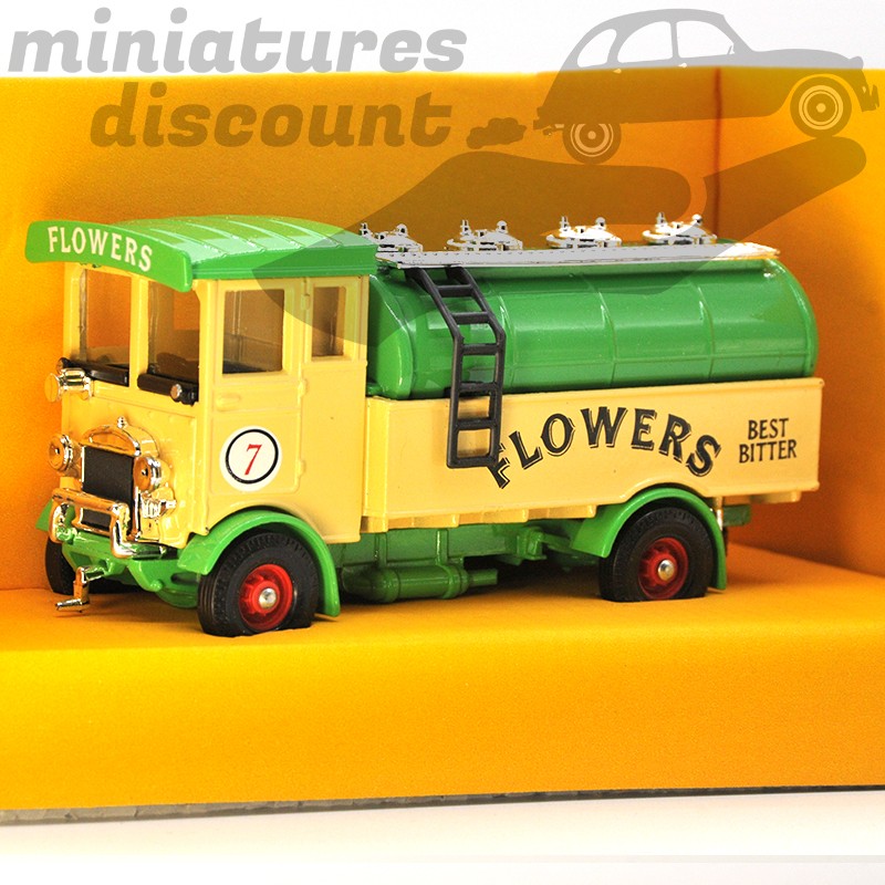 MINIATURE FOURGON CITERNE AEC 508 FORWARD CONTROL FLOWER CORGI CLASSICS AVEC BOÎTE (BEIGE) - 1/43ème en boite