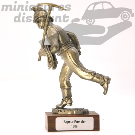 Figurine Sapeur-Pompier 1889 en étain Les Étains du Prince 10cm avec boîte