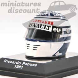 Casque miniature Ricardo Patrese Renault Elf Canon 1/6 avec boîte