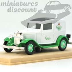 MINIATURE FORD V8 BERLINE CARLSBERG BEER 1932 ELIGOR AVEC BOÎTE (BLANC) - ELIGOR - 1/43ème en boite