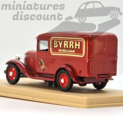 MINIATURE FORD V8 FOURGON BYRRH 1934 ELIGOR AVEC BOÎTE (ROUGE) - ELIGOR - 1/43ème en boite
