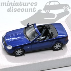 Miniature Mercedes-Benz SLK 230 bleue avec hard top Herpa 1/43 avec boîte