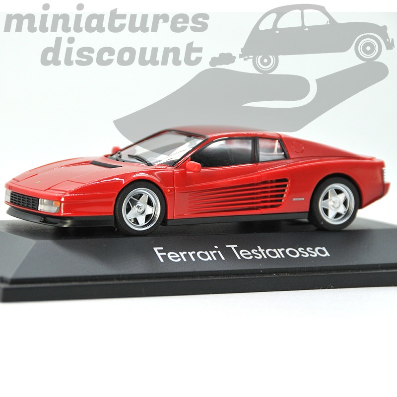 Miniature Ferrari Testarossa rouge avec parties ouvrantes Herpa 1/43 avec boîte