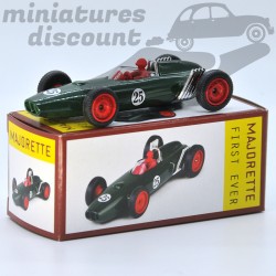 MINIATURE RACE CAR FORMULE 1 NUMÉRO 25 VERT FONCÉ FIRST EVER MAJORETTE AVEC BOÎTE (VERT FONCÉ) - 3 inches 1/64ème en boite