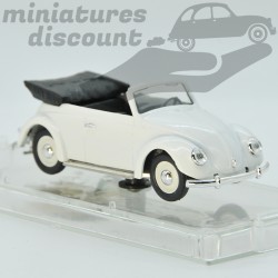 MINIATURE VOLKSWAGEN COCCINELLE CABRIOLET BLANCHE VITESSE AVEC BOÎTE (BLANC) - VITESSE - 1/43ème en boite