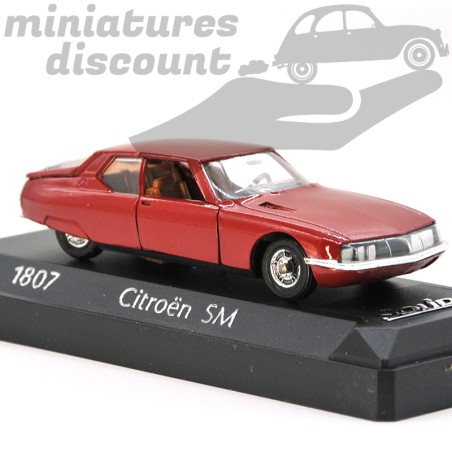 MINIATURE CITROËN SM 1970 SOLIDO AVEC BOÎTE (ROUGE) - SOLIDO - 1/43ème en boite