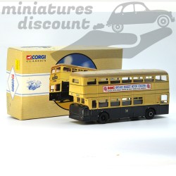 MINIATURE BUS DAIMLER FLEETLINE BIRMINGHAM CITY TRANSPORT CORGI CLASSICS 97824 AVEC BOÎTE (BEIGE) - 1/50ème en boite
