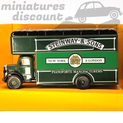 MINIATURE BEDFORD TYPE O SERIES PANTECHNICON STEINWAY & SONS CORGI CLASSICS AVEC BOÎTE (VERT FONCÉ) - 1/43ème en boite