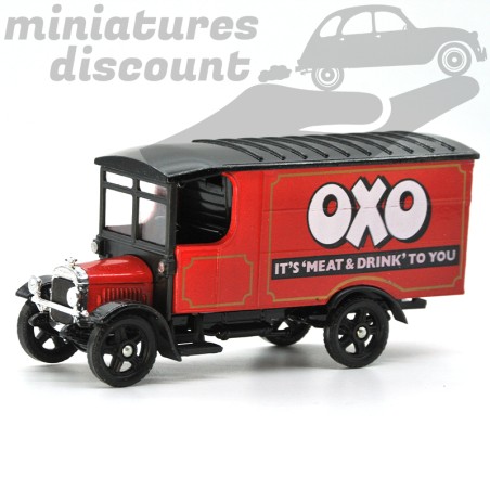 MINIATURE FOURGON THORNYCROFT VAN OXO CORGI CLASSICS AVEC BOÎTE (ROUGE) - CORGI - 1/43ème en boite