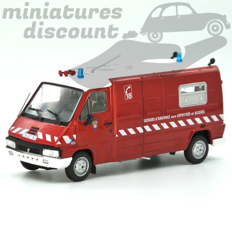 MINIATURE RENAULT MASTER T35 VSAB PICOT SDIS 21 POMPIERS (ROUGE) - 1/43ème sous blister