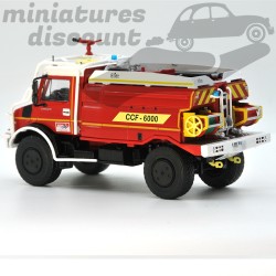Miniature Mercedes Unimog CCF-6000 Pompiers SDIS 33 Feux de Forêts 2017 1/43 sous blister