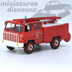 MINIATURE BERLIET FF4X 1971 FOURGON POMPE TONNE SAPEURS-POMPIERS DE MONACO (ROUGE) - 1/43ème sous blister