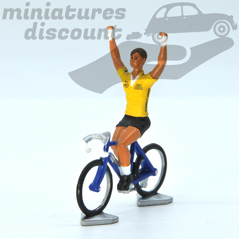 Miniature cycliste maillot jaune Winner 1/43 en blister