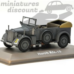 MINIATURE HORCH KFZ 15 MILITAIRE AVEC BOÎTE (VERT MILITAIRE) - 1/43ème en boite