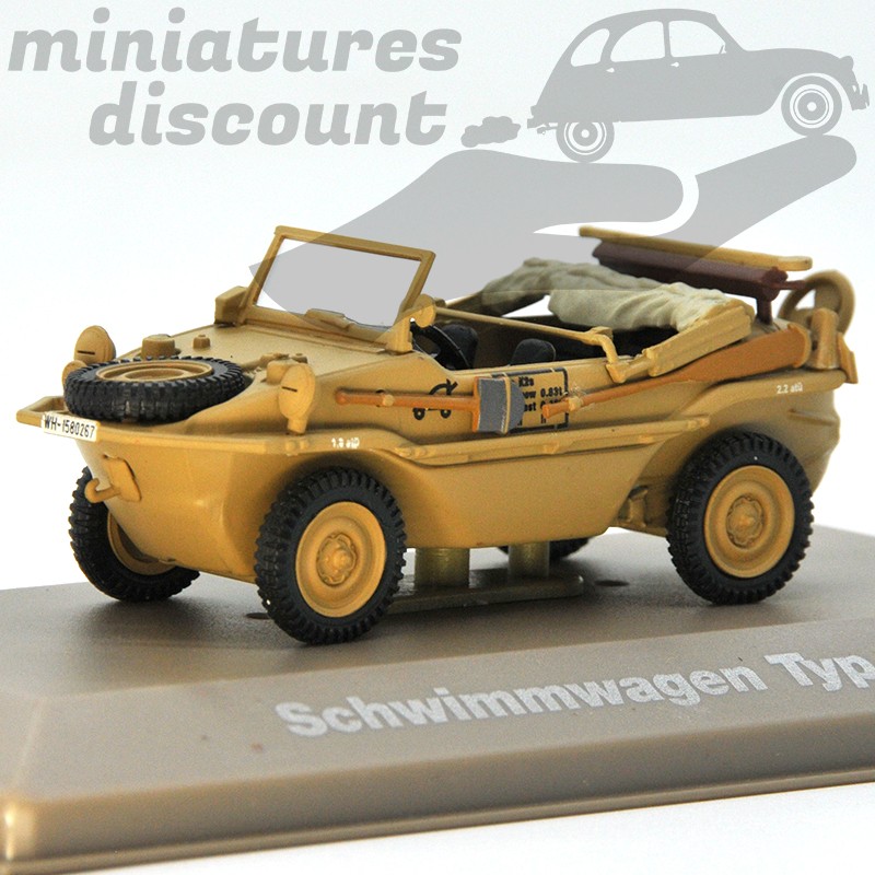 Miniature Schwimmwagen Type 166 militaire 1/43 avec boîte