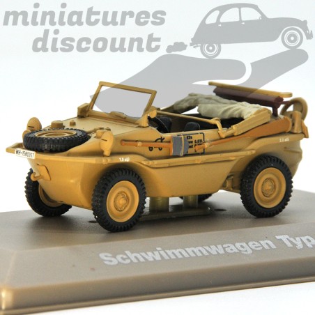 MINIATURE SCHWIMMWAGEN TYPE 166 MILITAIRE AVEC BOÎTE (SABLE) - 1/43ème en boite