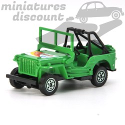 Miniature Jeep Rallye verte Solido n°1331 1/43 avec boîte d’origine