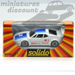 Miniature BMW M1 Le Mans blanche Solido n°1329 1/43 avec boîte d’origine