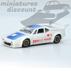Miniature BMW M1 Le Mans blanche Solido n°1329 1/43 avec boîte d’origine
