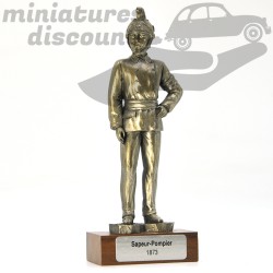 Sapeur-Pompier 1873 en étain - Les Étains du Prince 10cm avec boîte