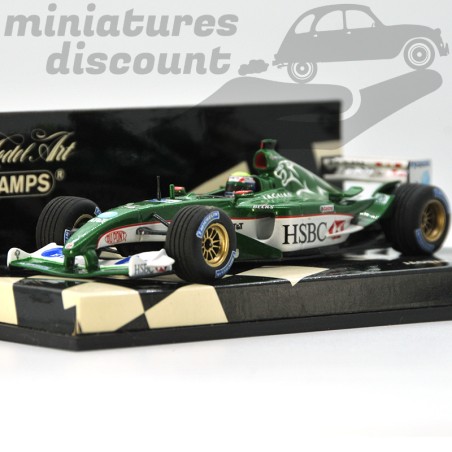 JAGUAR RACING R4 CONDUITE PAR M.WEBBER (VERT) - MINICHAMPS - 1/43ème en boite