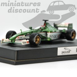 JAGUAR R1 PILOTÉE PAR JOHNNY HERBERT (VERT) - HOTWEELS - 1/43ème en boite