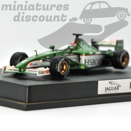 JAGUAR R1 PILOTÉE PAR JOHNNY HERBERT (VERT) - HOTWEELS - 1/43ème en boite