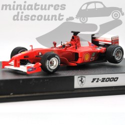 FERRARI F1-2000 HOT-WHEELS PILOTÉE PAR MICHAEL SCHUMACHER (ROUGE) - HOT WHEELS - 1/43ème en boite