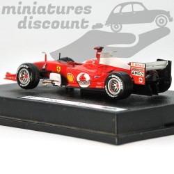 FERRARI F2004 HOT-WHEELS CONDUITE PAR MICHAEL SCHUMACHER (ROUGE) - HOT WHEELS - 1/43ème en boite