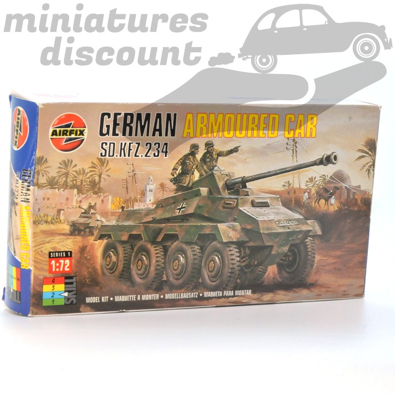 GERMAN ARMOURED CAR SD-KFZ 234 (A PEINDRE) - AIRFIX - 1/72ème en boite