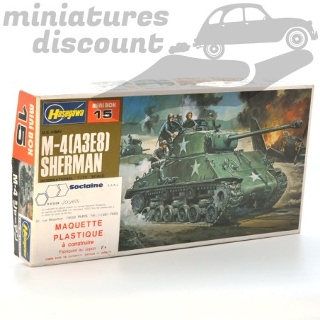 M-4 TANK SHERMAN (A PEINDRE) - HASEGAWA - 1/72ème en boite