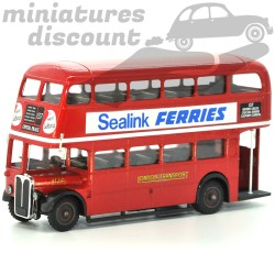 BUS ANGLAIS SEALINK FERRIES (ROUGE) - SOLIDO - 1/43ème en boite