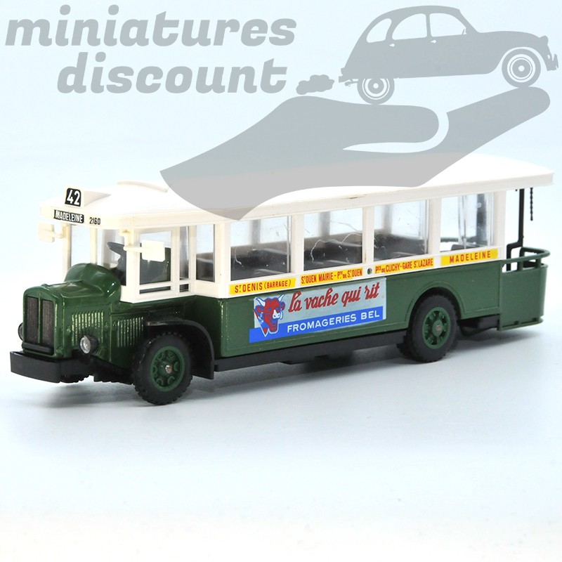 BUS RENAULT TN6C PLATE FORME (VERT) - SOLIDO - 1/50ème en boite
