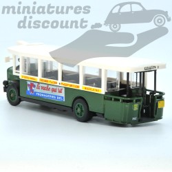 BUS RENAULT TN6C PLATE FORME (VERT) - SOLIDO - 1/50ème en boite