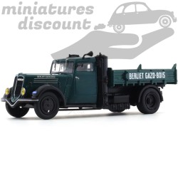 BERLIET VDANG PLATEAU GAZO-BOIS (VERT FONCÉ) - IXO - 1/43ème sous blister