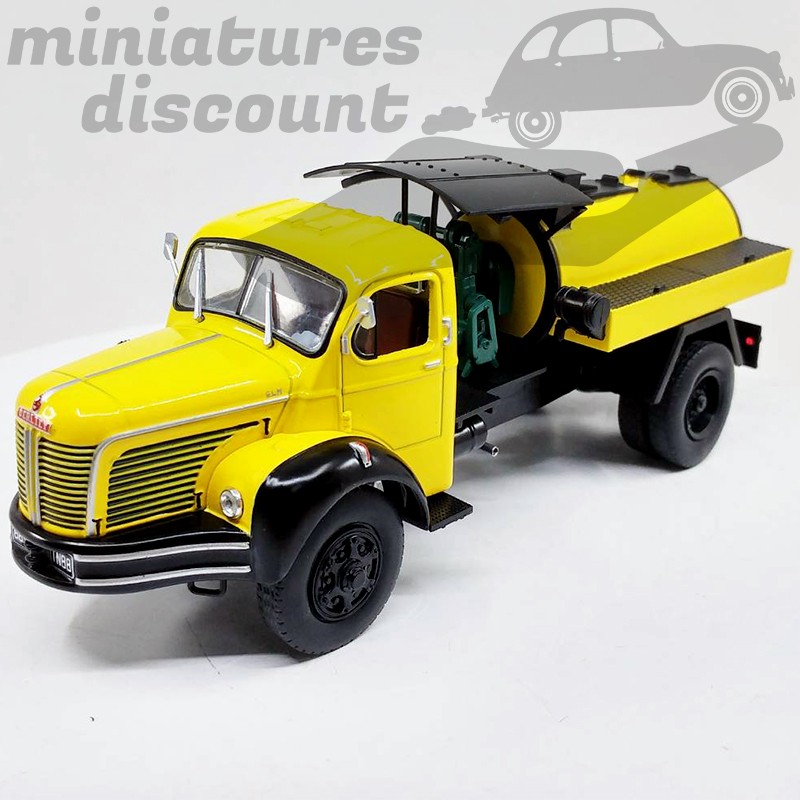 Berliet GLM 10R Malaxeur à asphalte (Jaune) - Ixo - 1/43 sous blister