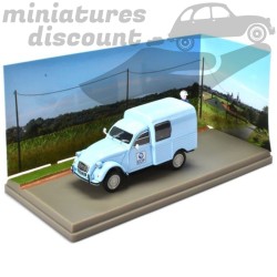 CITROËN 2CV "EDF" + 1 FIGURINE (BLEU) - 1/43ème en boite