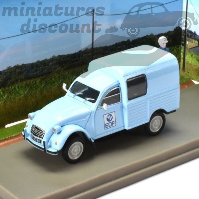 Citroën 2CV "EDF" + 1 Figurine - 1/43 en boite
