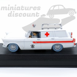 SIMCA VEDETTE MARLY AMBULANCE "LE NID DES MARSUPILAMIS" SPIROU (BLANC) - 1/43ème en boite