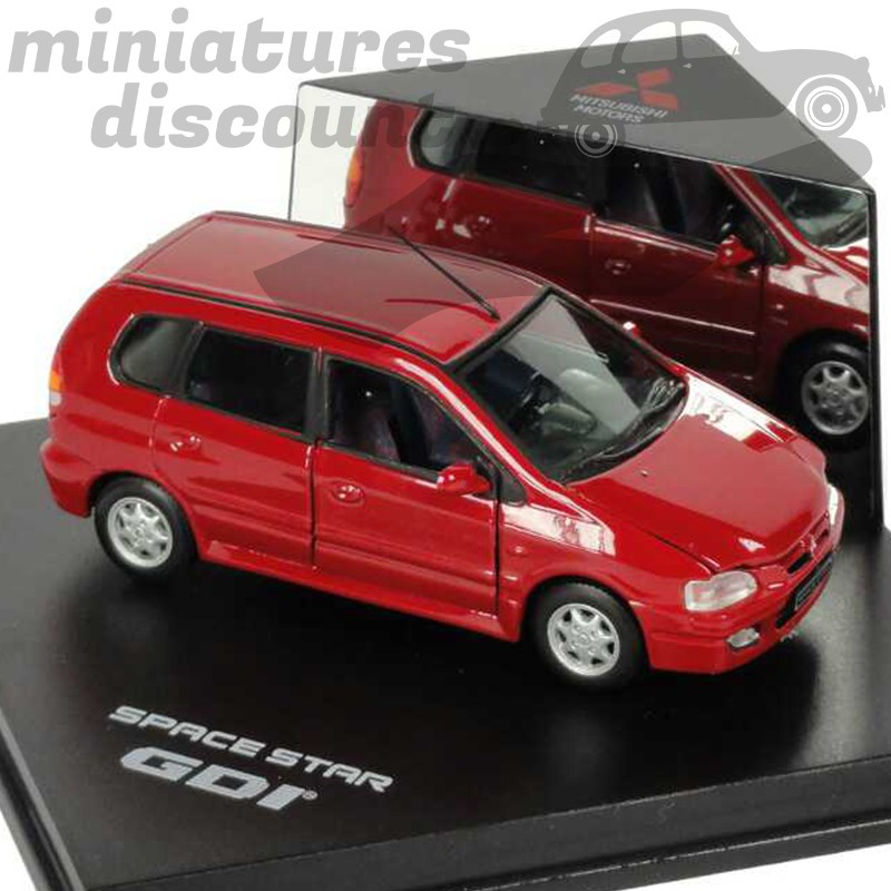 Mitsubishi Space Star GDI Rouge (capot et coffre ouvrant) - Vitesse - 1/43 en boite
