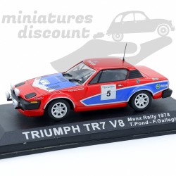 TRIUMPH TR7 V8 MANX RALLY 1978 N°5 (ROUGE) - 1/43ème sous blister