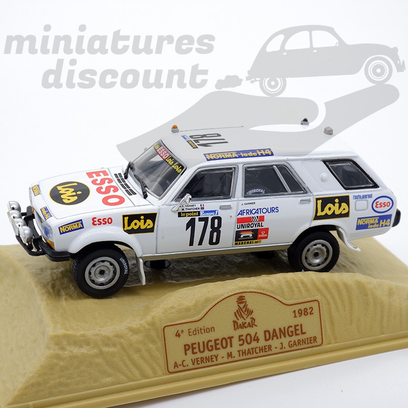 Peugeot 504 Dangel - Paris Dakar 1982 - 1/43 en boite