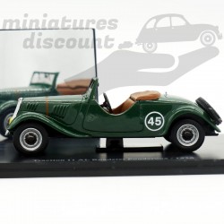 CITROËN TRACTION 11 AL ROADSTER POUDEROUX 1936 (VERTE) - 1/43ème sous blister